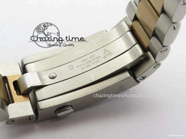 0209 FlexibleFit Seamaster Professional Chrono SS RG Blue Ceramic Blue Dial On SS RG Bracelet A 8211